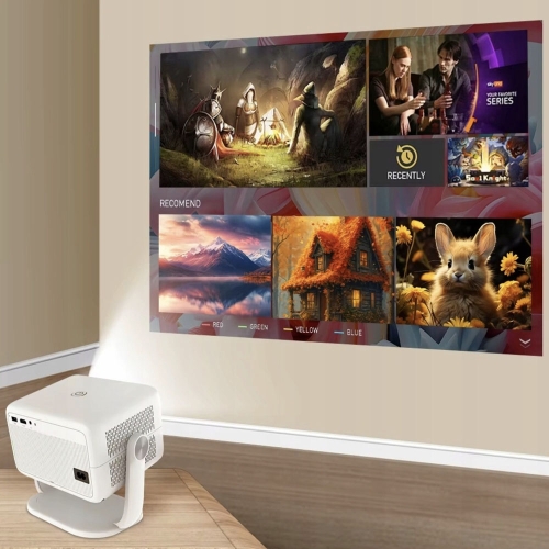 PROJEKTOR SMART MAGCUBIC L018 4K 1080p ANDROID LED TV WiFi GŁOŚNIK BT